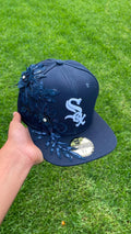 Casquette Chicago White Sox Marine - Broderie Florale Nuit & Sequins