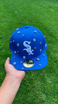 Casquette Chicago White Sox Bleue Custom - Bijoux & Strass