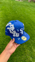 Casquette Chicago White Sox Bleu Royal - Dentelle Blanche & Perles