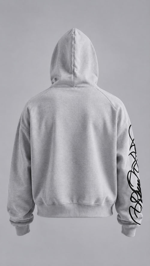 Gry Script Hoodie ( Cropped )