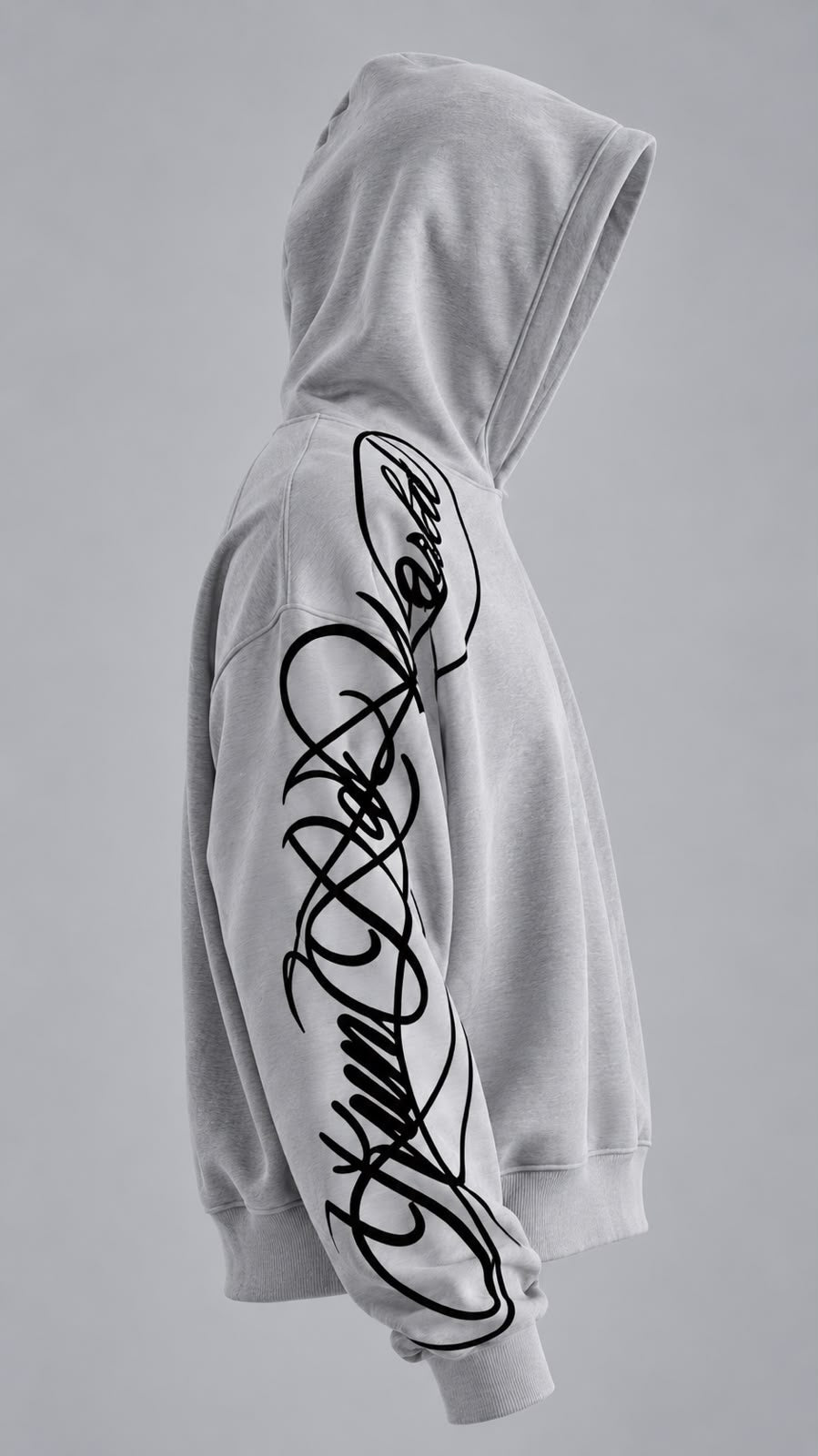 Gry Script Hoodie ( Cropped )