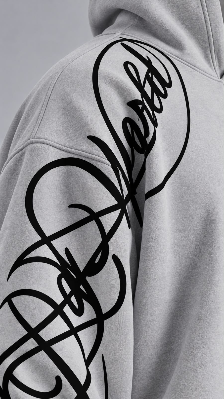 Gry Script Hoodie ( Cropped )